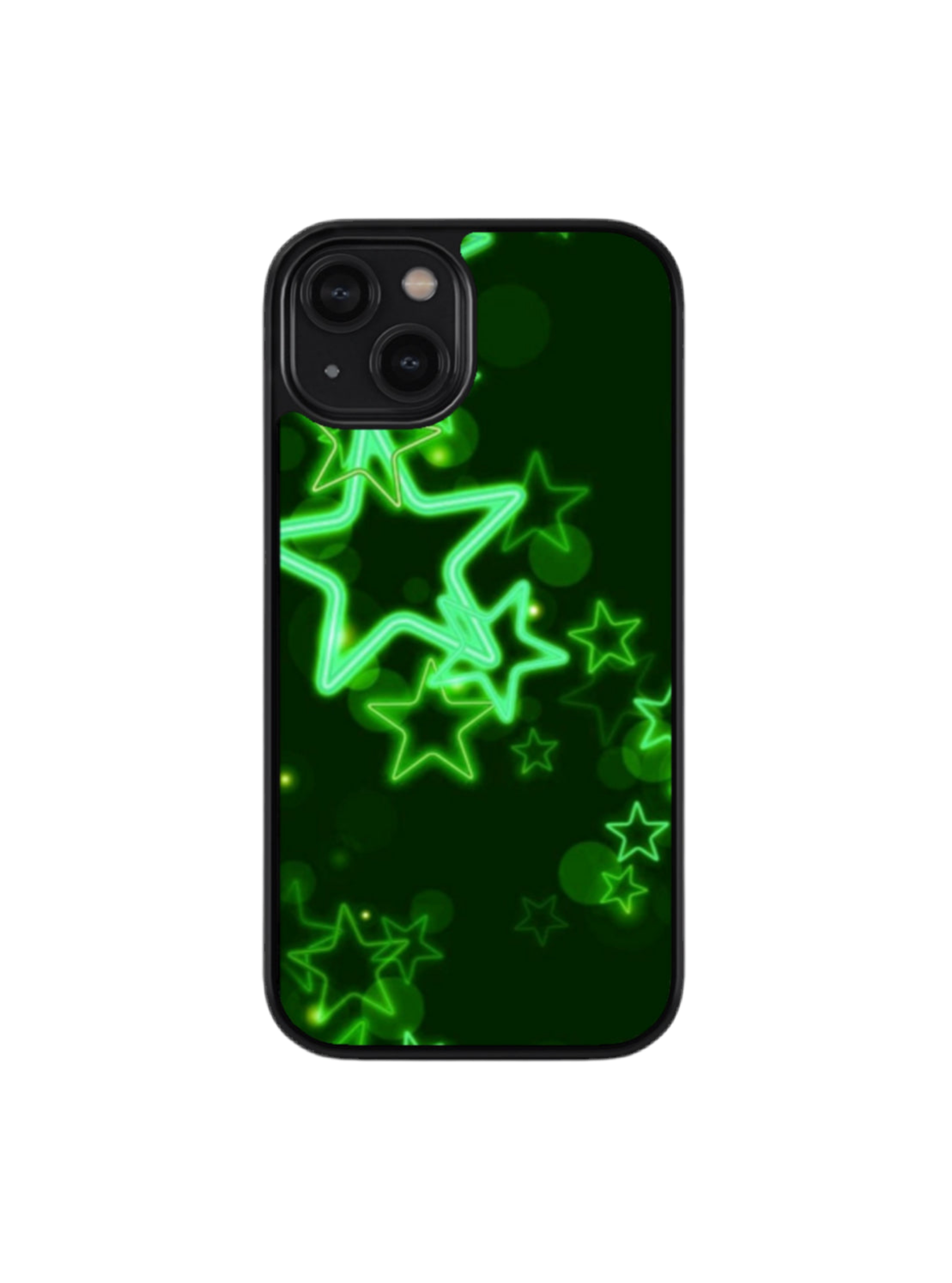 Neon Green Star Cell Phone case