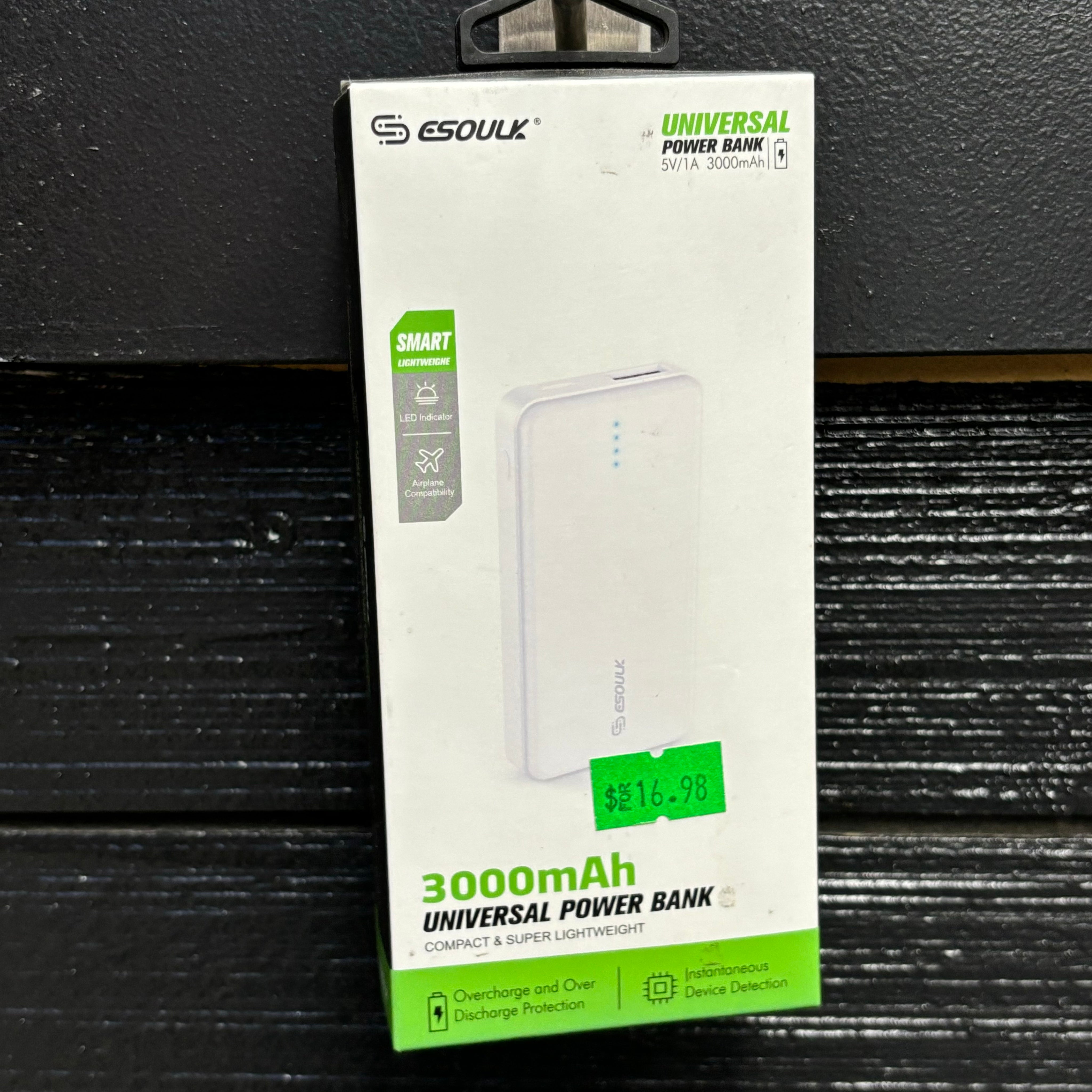 3000mAh Universal Power Bank w/ USB Output