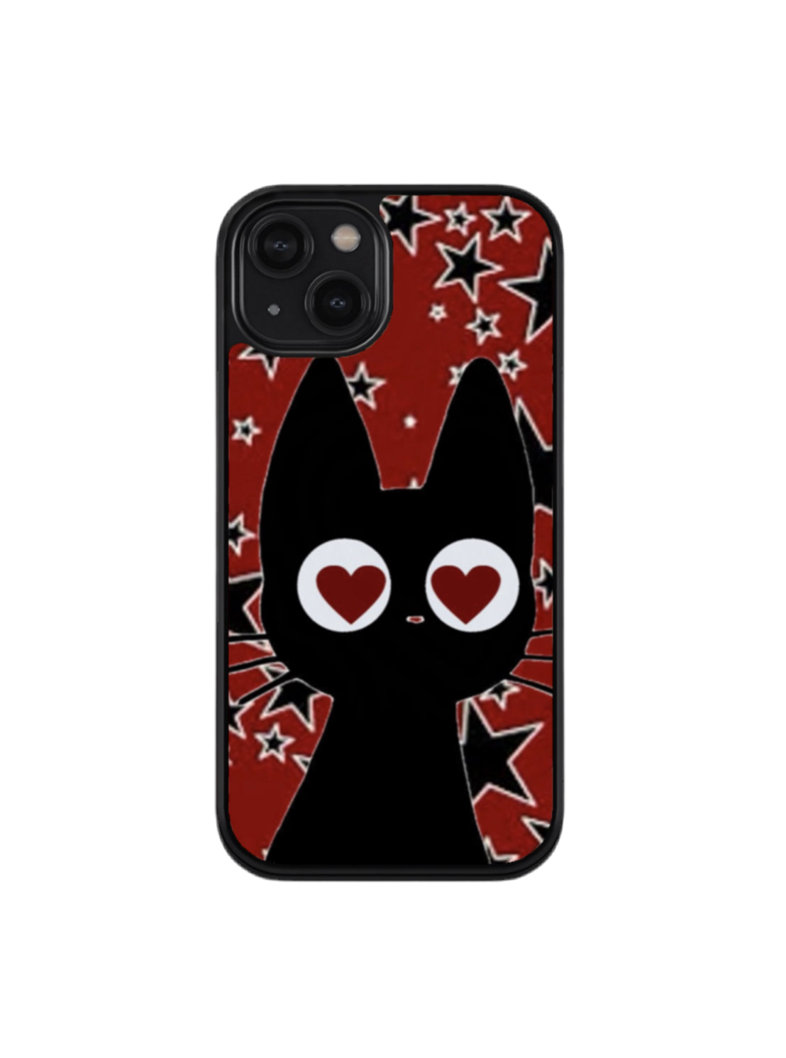 Heart Eyed Black Cat Cell Phone case