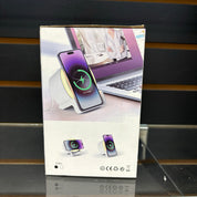 4-IN-1 Wireless charger, BT Speaker, LED Lamp, Phone stand