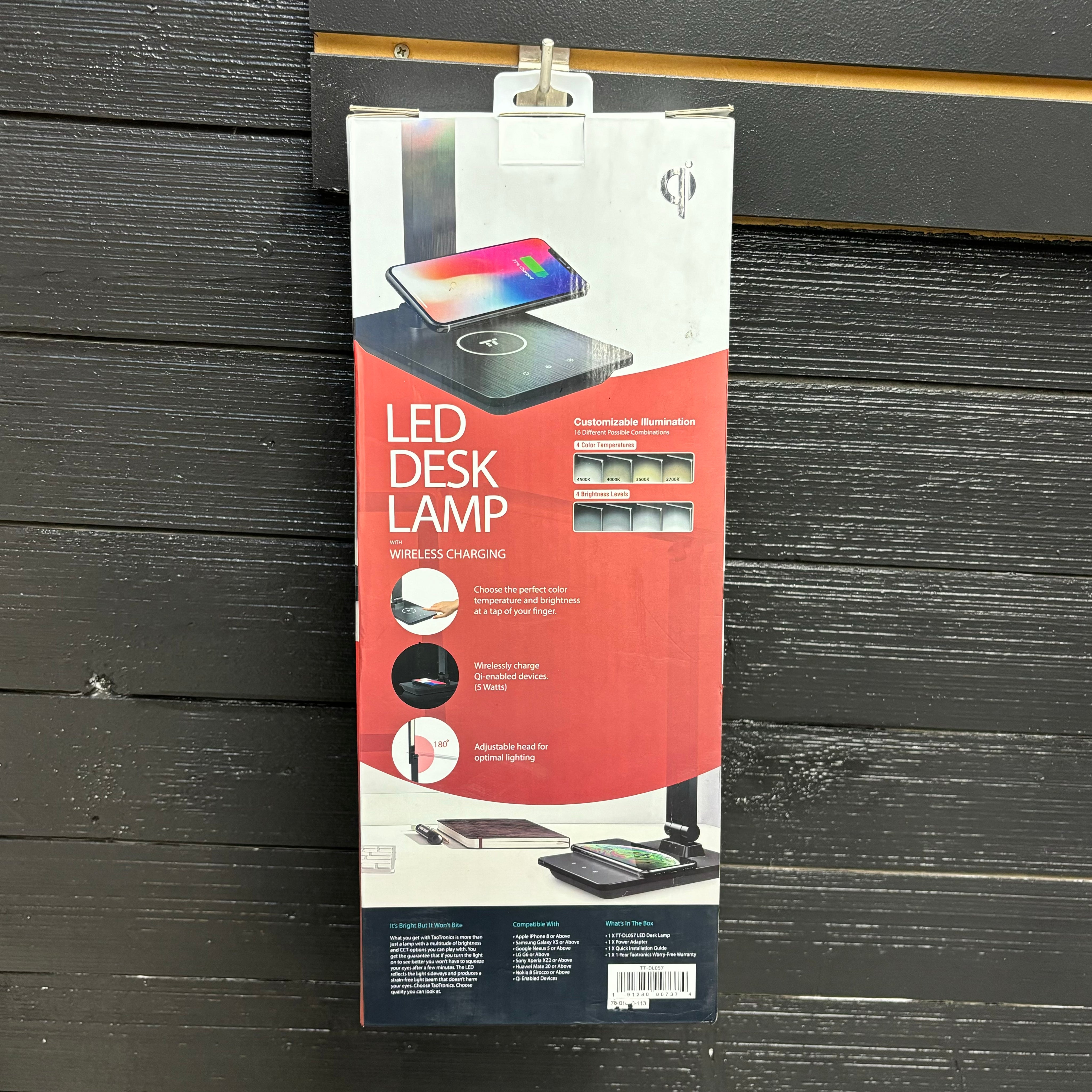 LED DESK LAMP
WITH
WIRELESS CHARGING