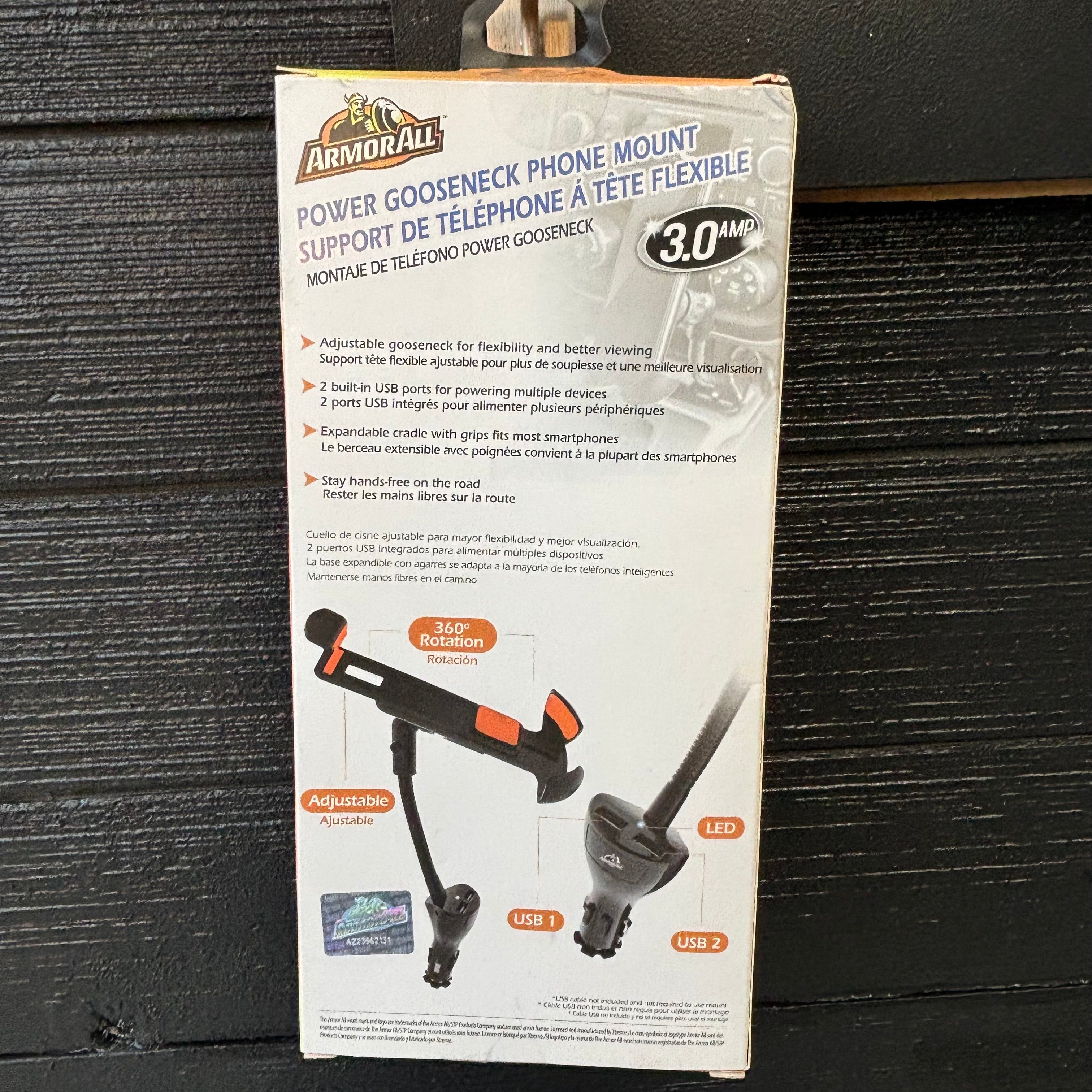 Power Gooseneck Phone Mount