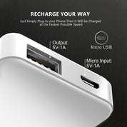 3000mAh Universal Power Bank w/ USB Output