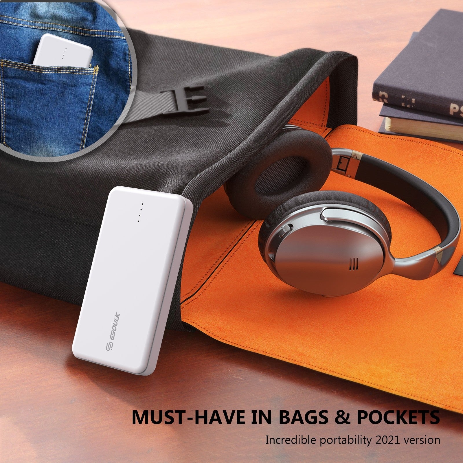 3000mAh Universal Power Bank w/ USB Output