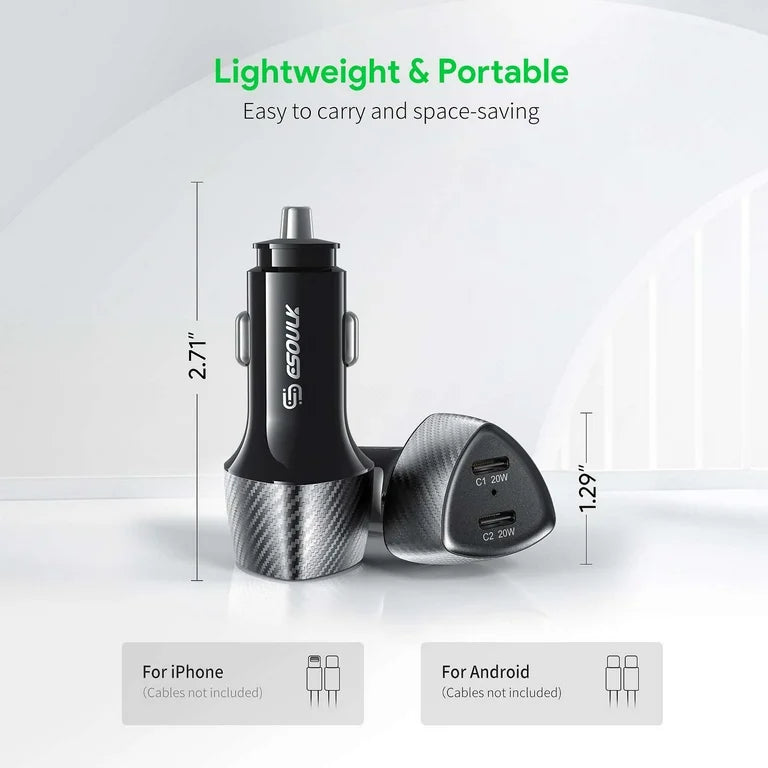 40 W car fast charger