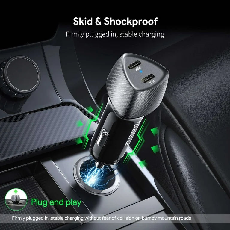 40 W car fast charger